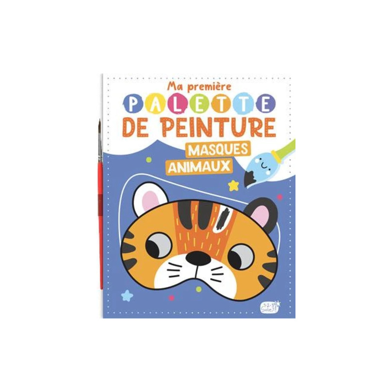 Masques animaux - Avec 1 pinceau Masques animaux - Avec 1 pinceau
