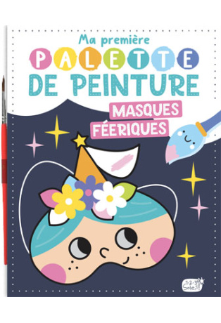 Masques féeriques - Avec 1 pinceau