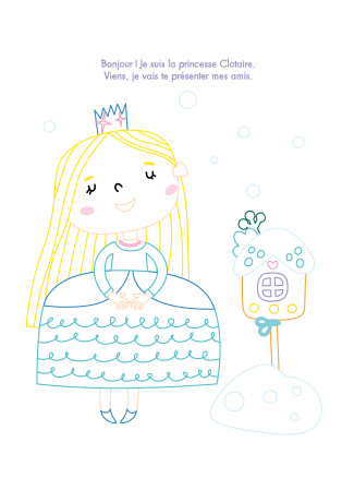 Princesse de l'hiver - 1200 strass autocollants