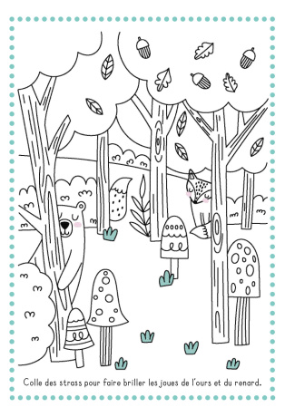 La Forêt Enchantée - 1400 strass autocollants