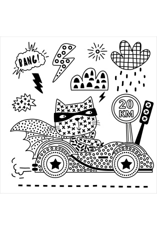 Super héros - Avec 1 pinceau