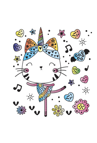 Caticorns - Avec 1 pinceau