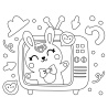 kawaii - Avec 1 pinceau
