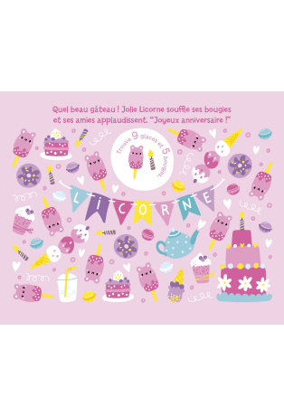 L'anniversaire de Jolie Licorne