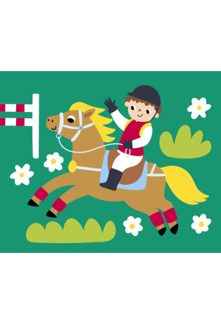 Gentils poneys - Avec 1 pinceau