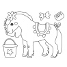 Gentils poneys - Avec 1 pinceau