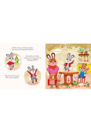 A table Petits Lapins !