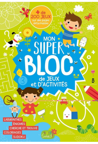 Mon super bloc d'activités de jeux et d'activités