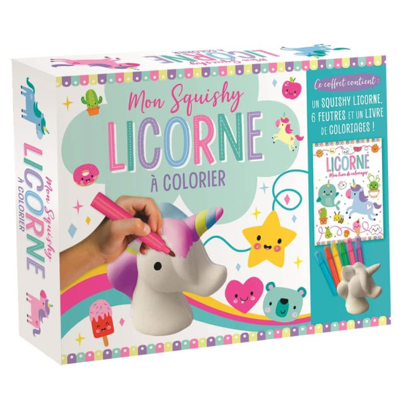Mon Squishy Licorne à colorier