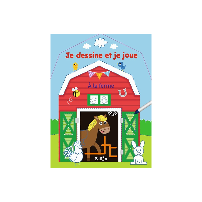 Je dessine et je joue - À la ferme (Wipe & clean)