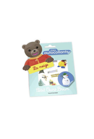 Mes autocollants Petit Ours Brun - La neige