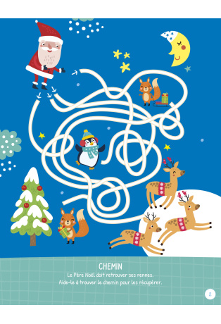 Noël - 90 jeux sur des pages détachables