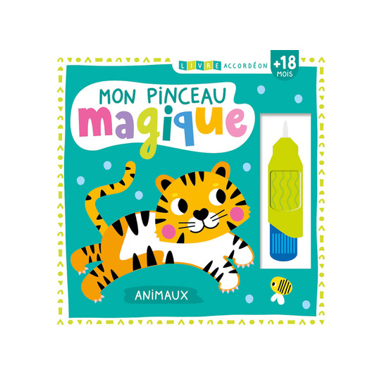 LIVRE ACCORDEON - MON PINCEAU MAGIQUE - ANIMAUX