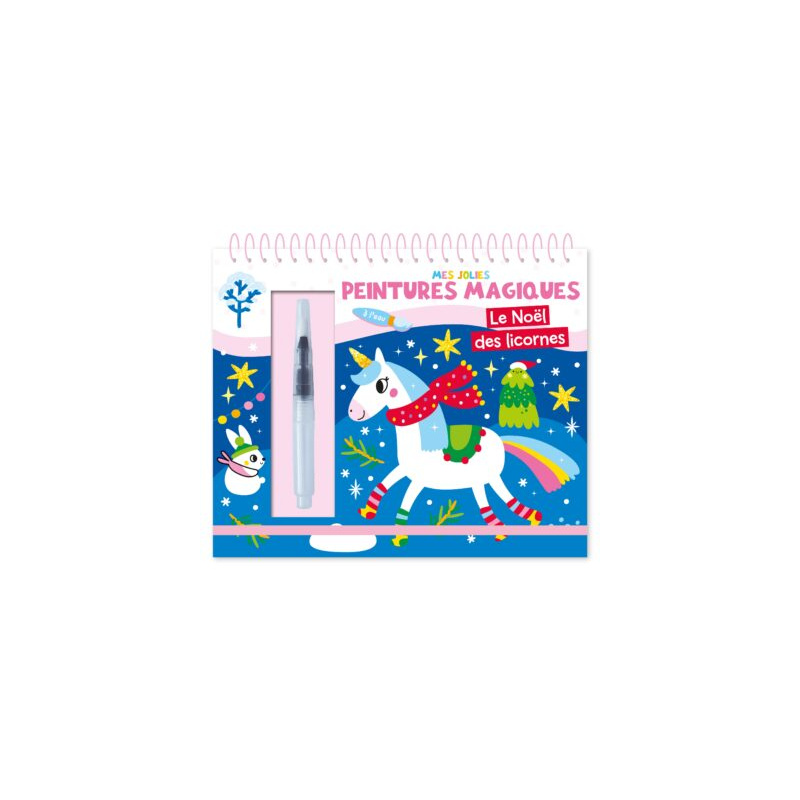 Le Noël des licornes - Avec 1 pinceau
