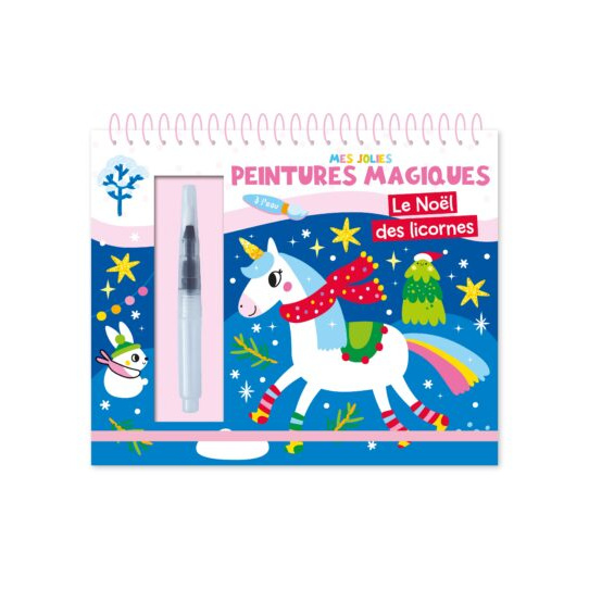 Le Noël des licornes - Avec 1 pinceau