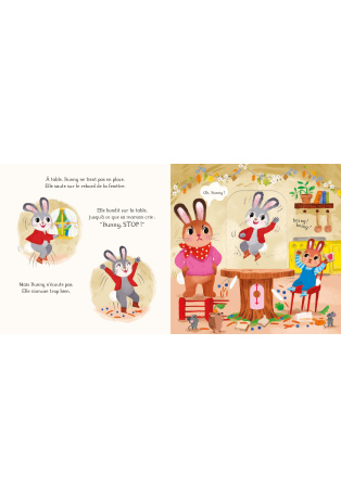 A table Petits Lapins !