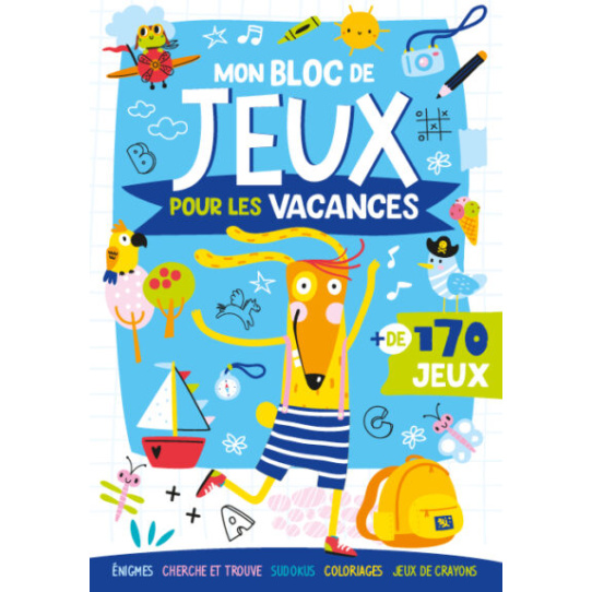 Mon bloc de jeux pour les vacances