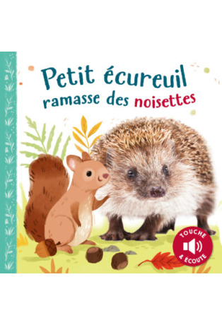 PETIT ÉCUREUIL RAMASSE DES NOISETTES