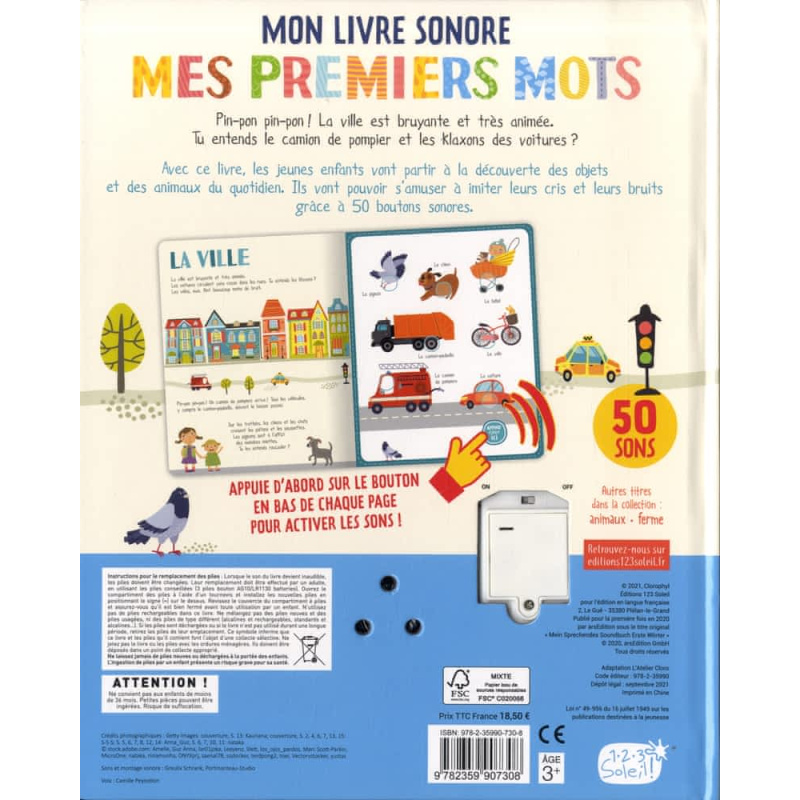 Mes premiers mots - Mon livre sonore