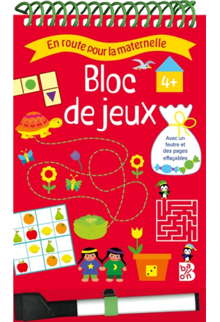 Bloc de jeux avec spirales et feutre 4+
