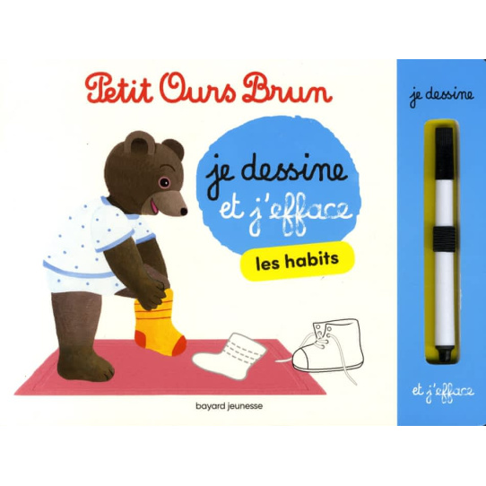 Petit Ours Brun - Je dessine et j'efface les habits