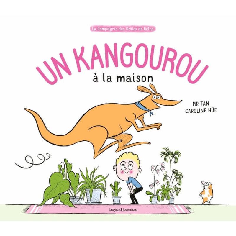 Un kangourou à la maison