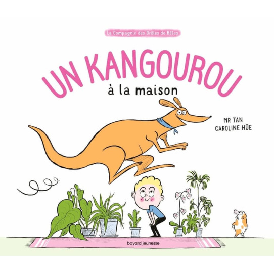 Un kangourou à la maison