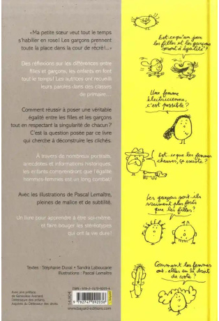 L'égalité filles-garçons pas bête