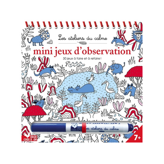 Mini jeux d'observation - bloc à spirale avec feutre effaçable Mini jeux d'observation - bloc à spirale avec feutre effaçable