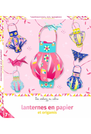 Lanternes en papier et origamis - boîte avec accessoires