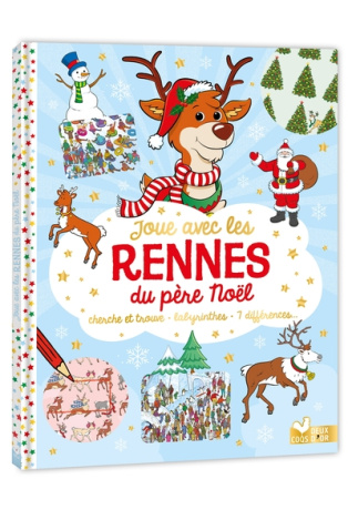 Joue avec les rennes du père Noël
