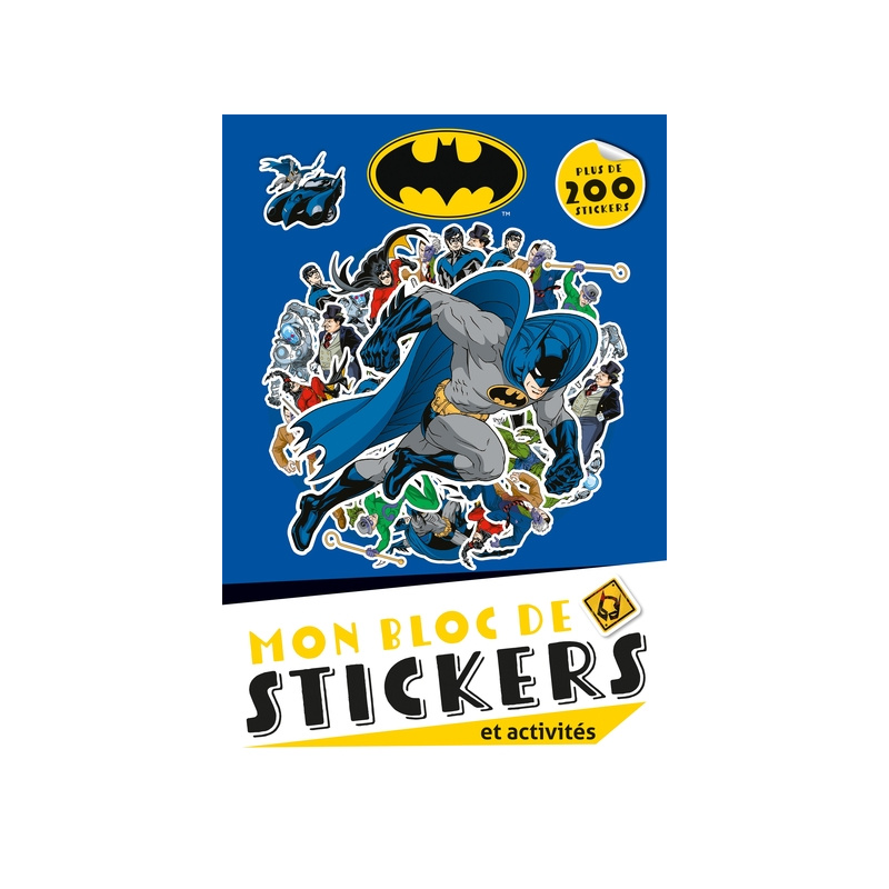 Batman - Mon bloc de stickers et activités