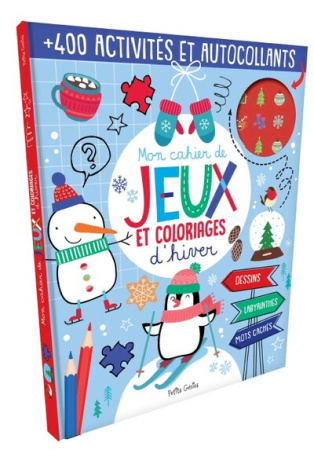 Mon cahier de jeux et coloriages d'hiver