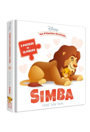 Simba aime son Papa - 5 grands puzzles