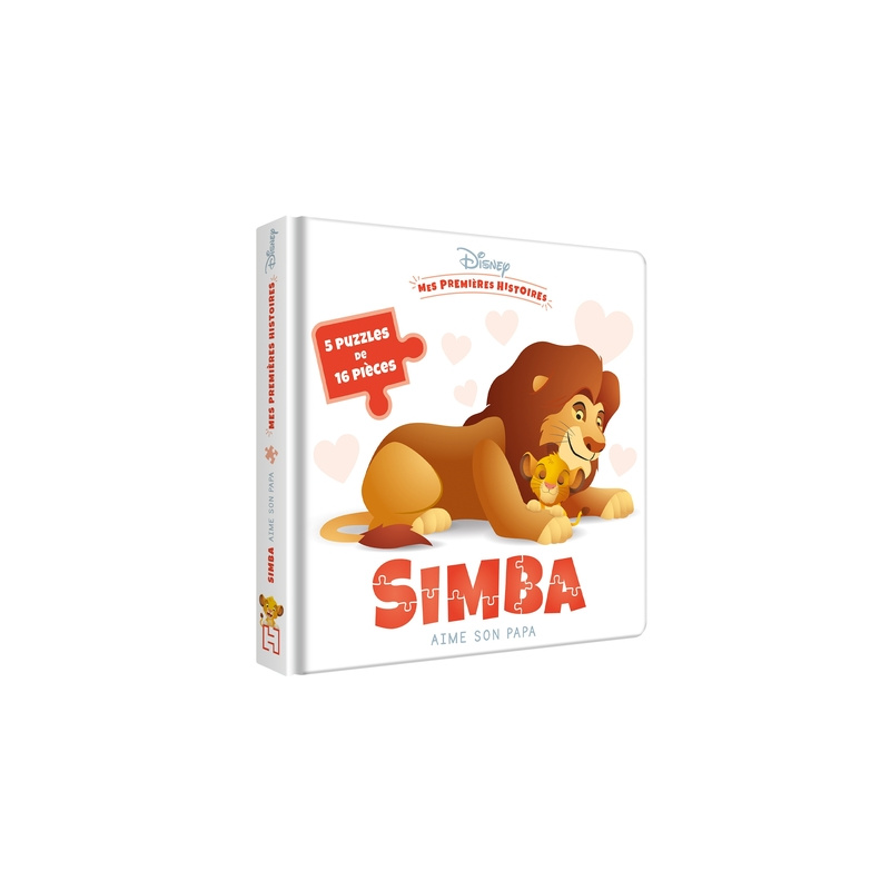 Simba aime son Papa - 5 grands puzzles