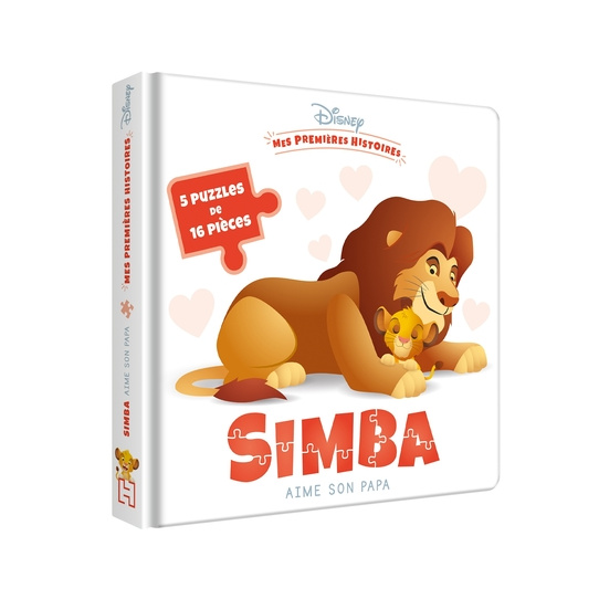 Simba aime son Papa - 5 grands puzzles