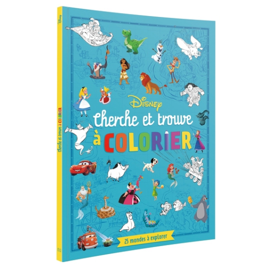 Cherche et Trouve à colorier - 25 mondes à explorer