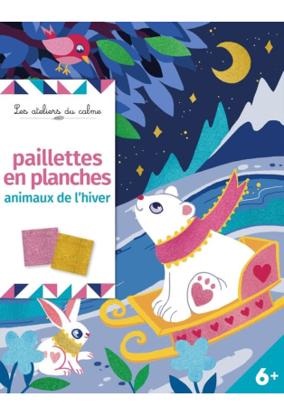 Paillettes en planche animaux de l'hiver
