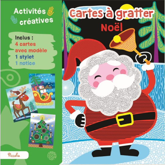 Cartes à gratter Noël - Avec 4 cartes et 1 stylet Cartes à gratter Noël - Avec 4 cartes et 1 stylet