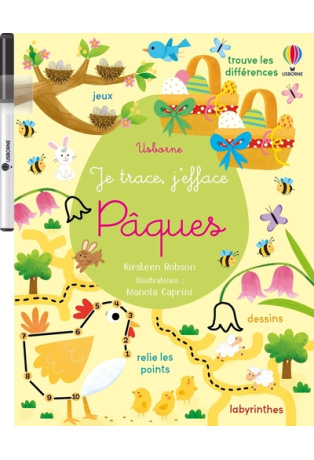 Pâques - Je trace, j'efface