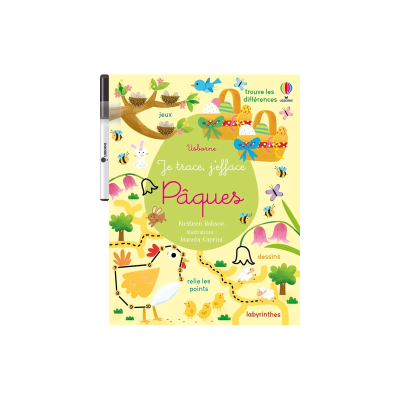Pâques - Je trace, j'efface