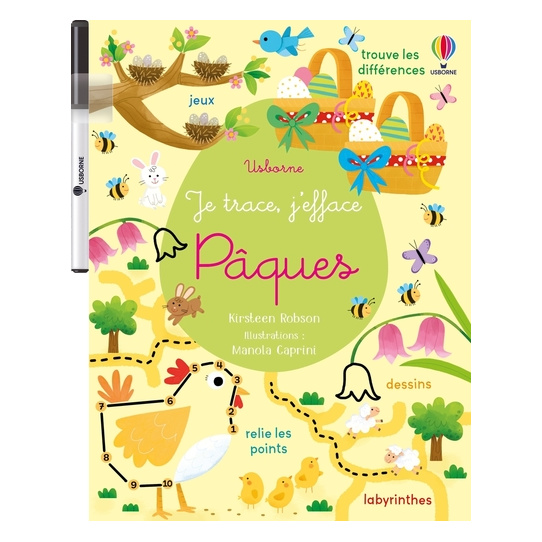 Pâques - Je trace, j'efface